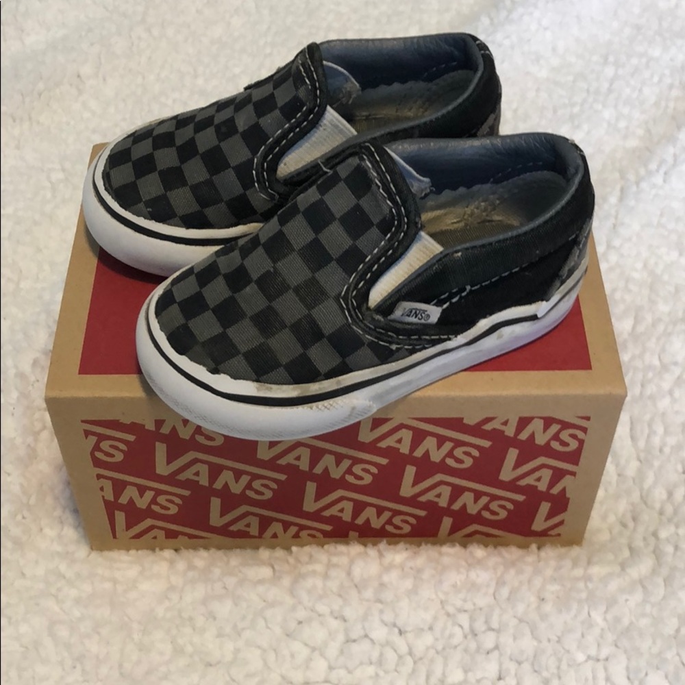 Toddler checkered vans
